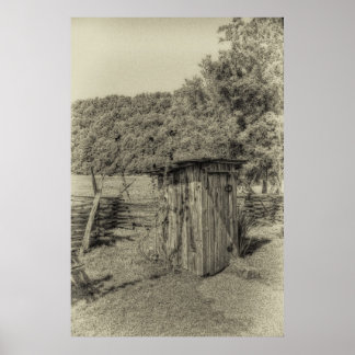 Póster Smoky Mountain Outhouse