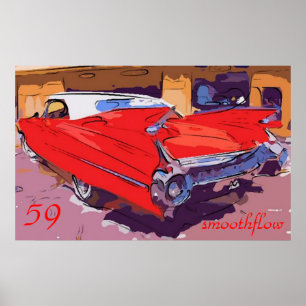 Póster smoothflow 1959-Cadillac