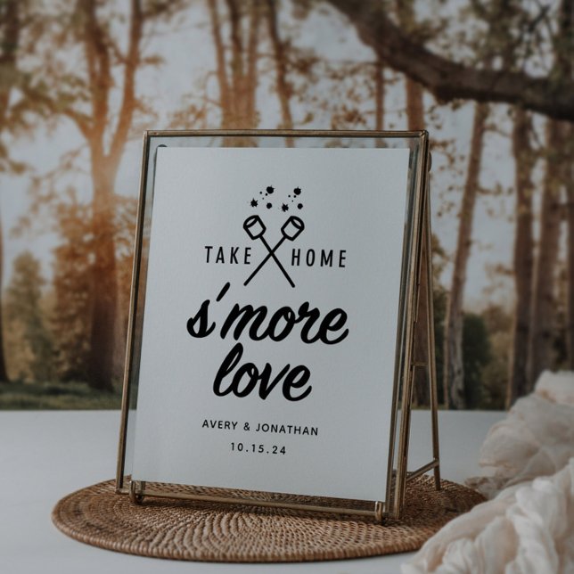 Póster S'more Love Wedding Favor Rótulo (Subido por el creador)