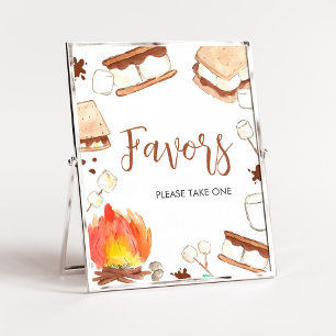 Póster S'mores Camping Baby Shower Favors