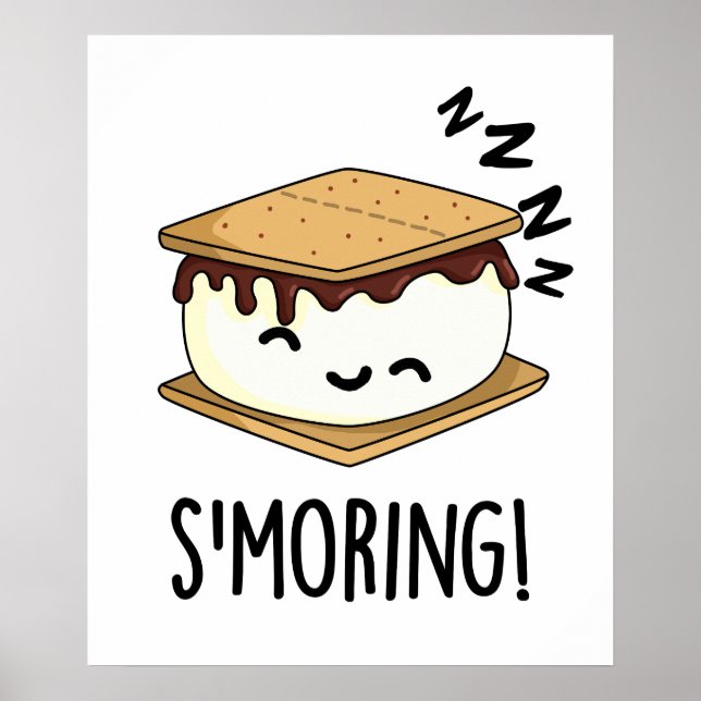 Póster Smoring Chistes Divertidos de Smore (Frente)