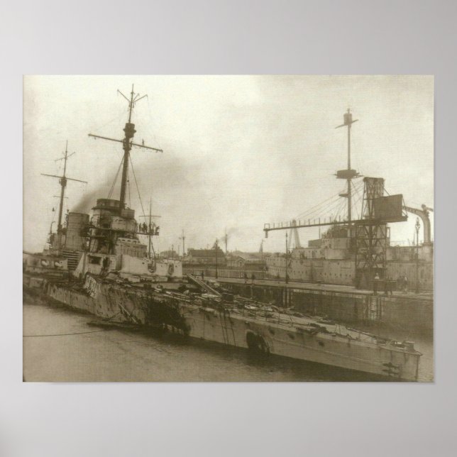 Póster SMS Seydlitz Después De Jutland (Frente)