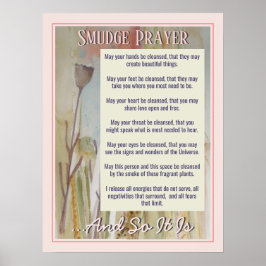 Póster Smudge Prayer for Cleaner Energy