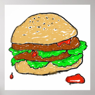 Póster Smudgy Burger