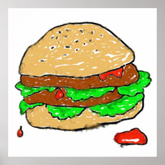 Póster Smudgy Burger