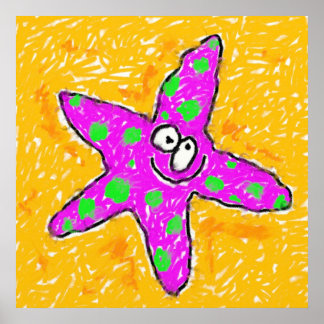 Póster Smudgy Starfish