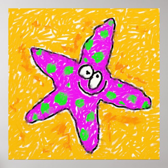 Póster Smudgy Starfish (Frente)