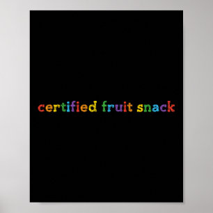 Póster Snack de Frutas Certificado Mes del Orgullo Gay Lg