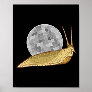 Póster Snack Disco Ball Funny Crystal Shell Animal Lover