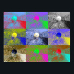 Póster Snail Cepaea Pop Art<br><div class="desc">Encantador y colorido montaje diario</div>