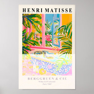 Póster Snake In Bathtub Poster, Matisse Print, Dopamina D