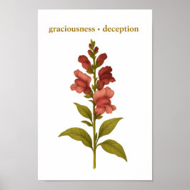 Póster Snapdragon — Graciosidad, engaño