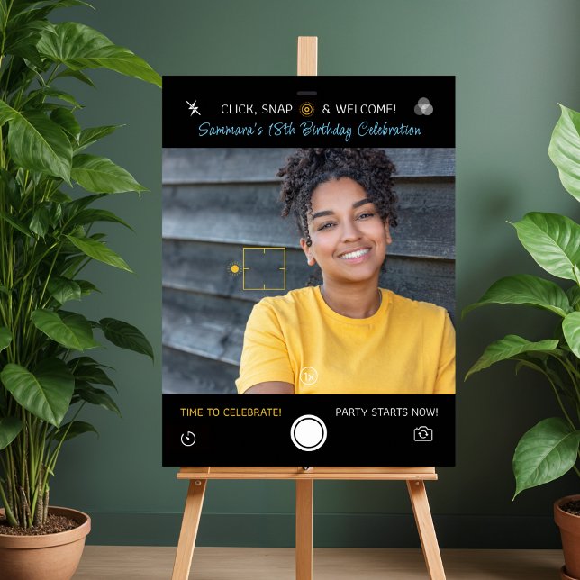 Póster Snapshot Photo Birthday Welcome Sign (Subido por el creador)