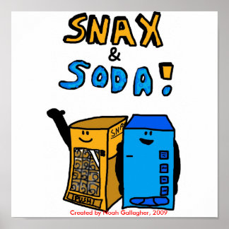 Póster Snax and Soda Poster