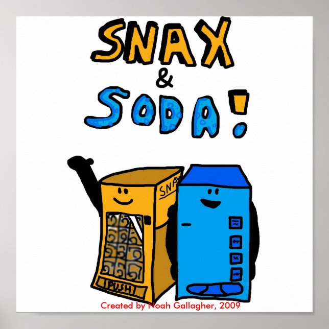 Póster Snax and Soda Poster (Frente)