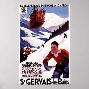 Póster SNCF Railway Cable Car Promo Poster