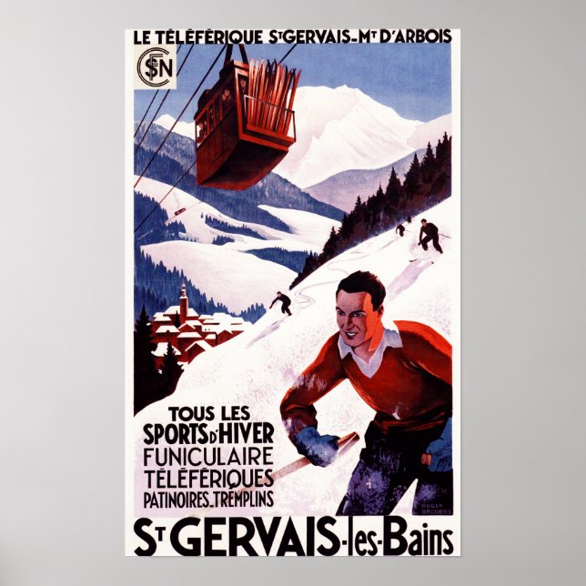 Póster SNCF Railway Cable Car Promo Poster (Frente)