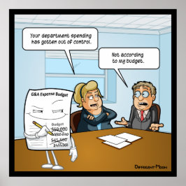 Póster Sneaky Budget Funny Poster