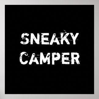 Póster Sneaky Camper. Gamer