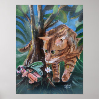 Póster Sneaky Cat poster