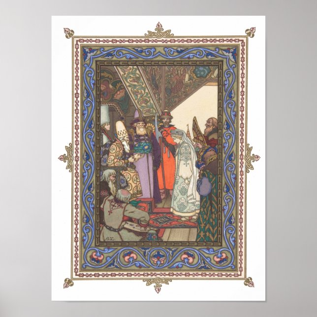 Póster Snegurochka antes del Zar Berendei (Frente)