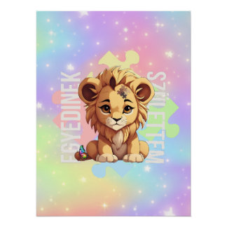 Póster SNI affirmációk motivációk | Oroszlán