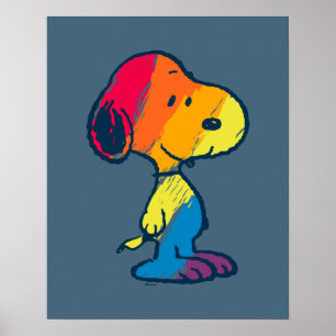 Póster Snoopia arcoiris