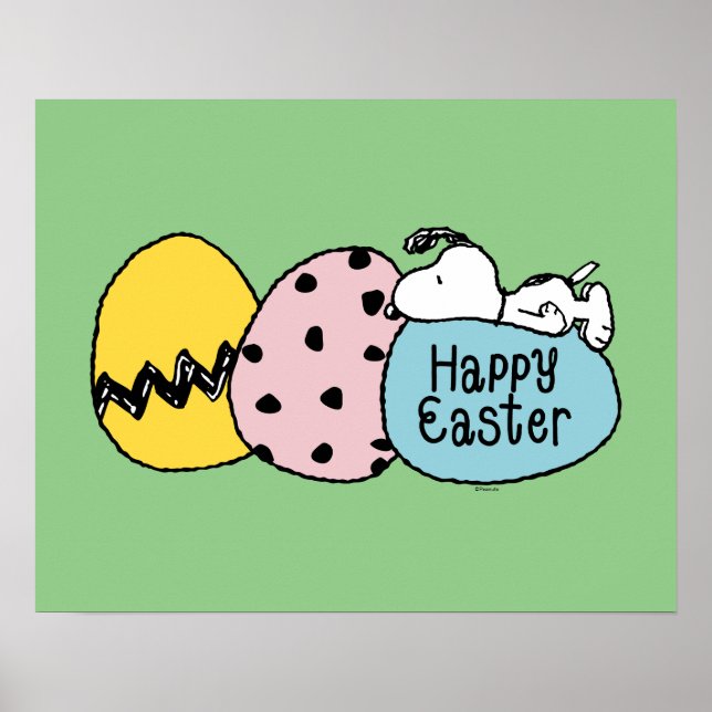 Póster Snoopy - Feliz Pascua (Frente)