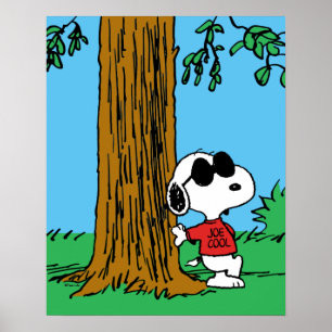 Póster Snoopy "Joe Cool" de pie