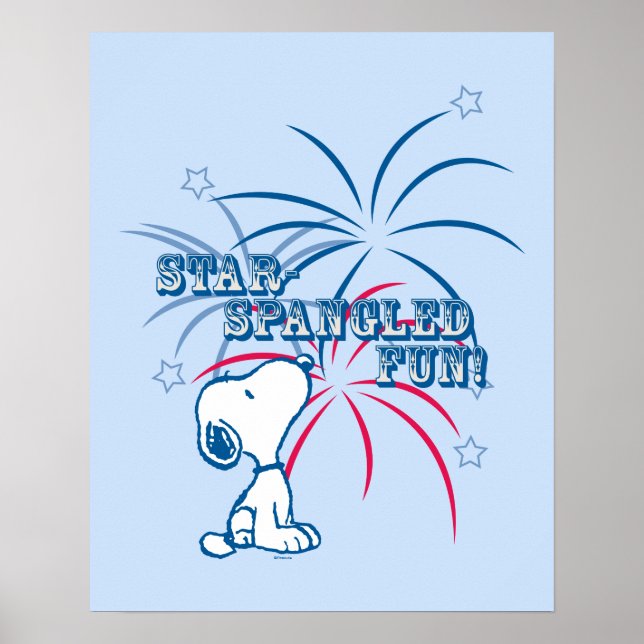 Póster Snoopy Star Spangling Fun (Frente)