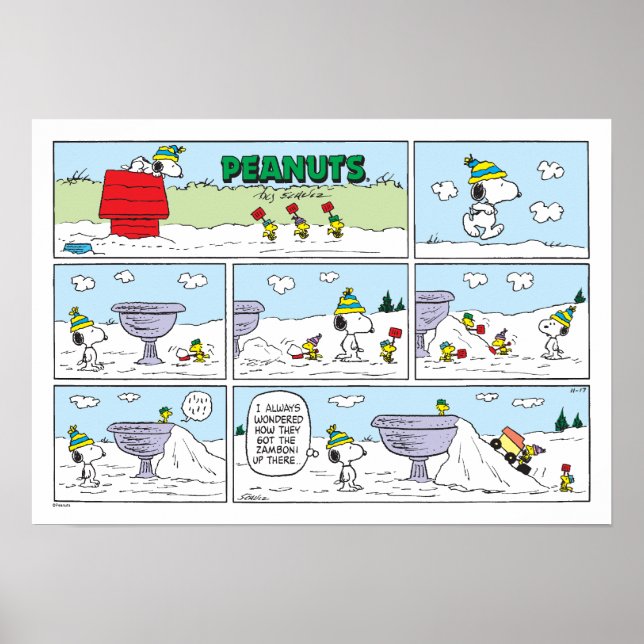 Póster Snoopy & The Zamboni Crew (Frente)