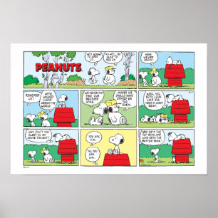 Póster Snoopy y sus hermanos Andy y Olaf
