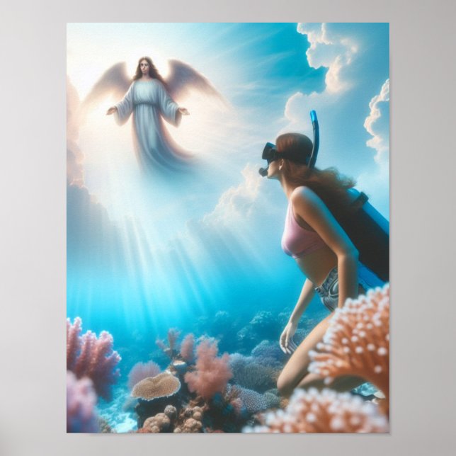 Póster Snorkel celestial (Frente)