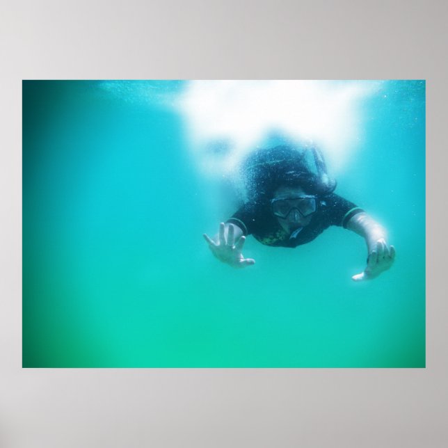 Póster snorkeler perfecto (Frente)