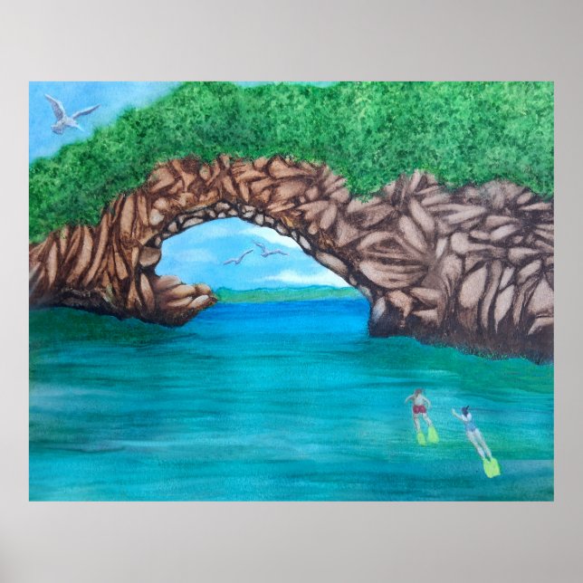 Póster Snorkeling en Wonderland (Frente)