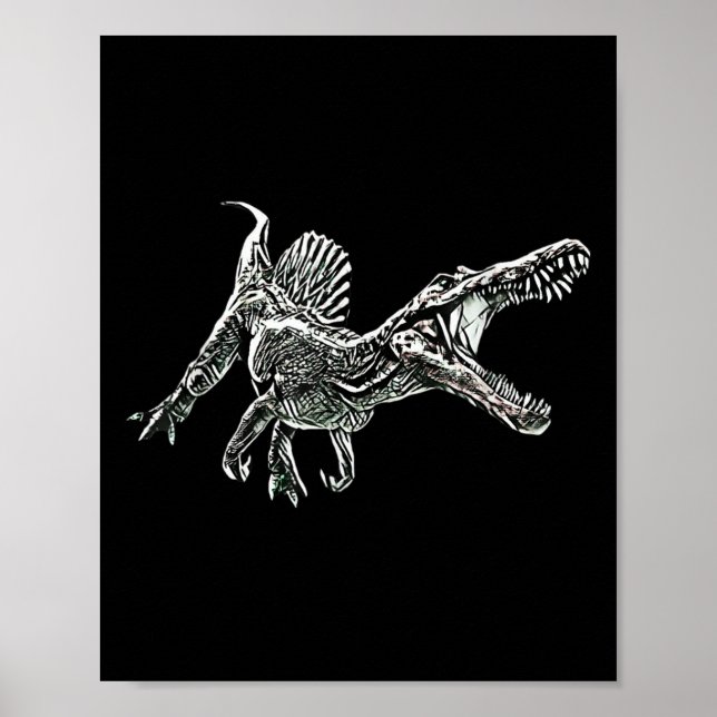 Póster Snosaurus Motif Dinosaur Prehistoric Predator Dino (Frente)