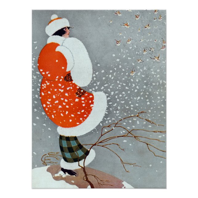 Póster Snow Buntings - Will Hammell  (Anverso)