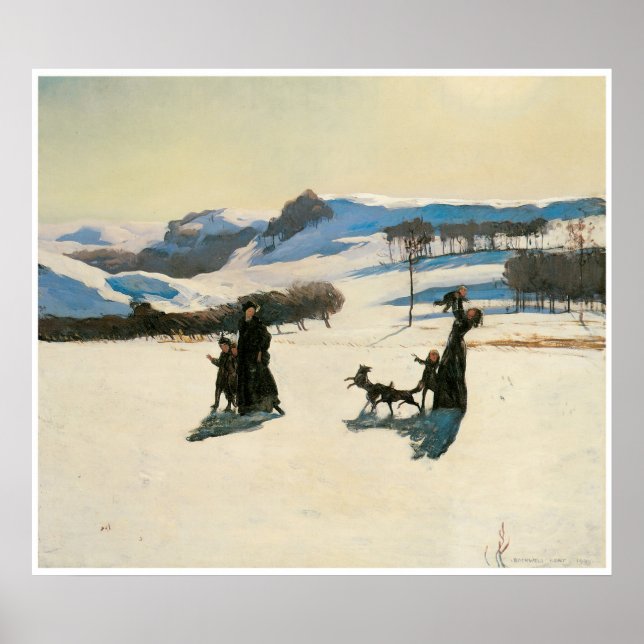 Póster Snow Fields, 1909 Rockwell Kent (Frente)