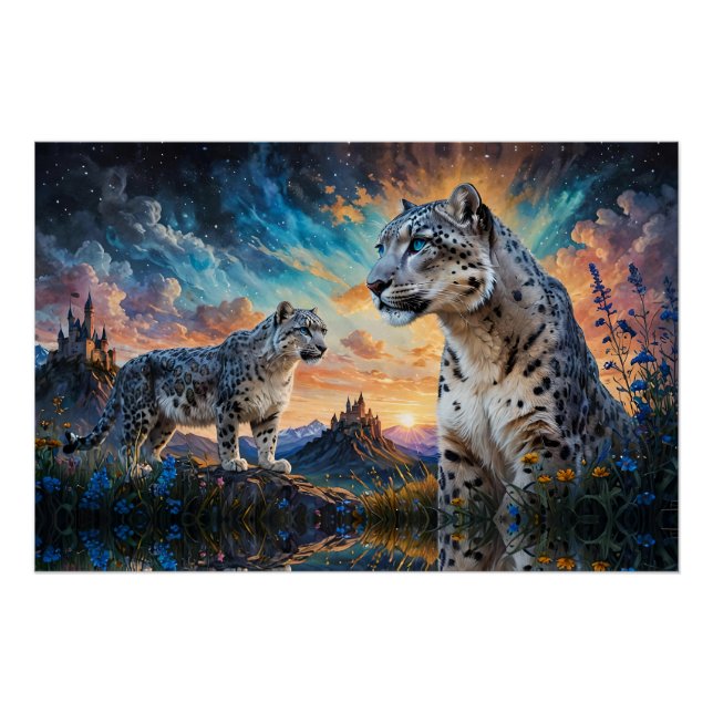 Póster Snow Leopard Castle Sunrise reflector (Anverso)