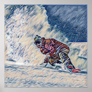 Póster Snowboard