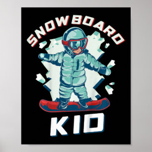 Póster Snowboard Appart Kids Uni 2t Personalizado negro S
