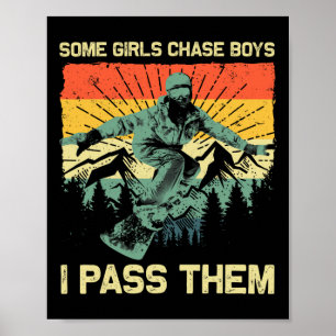 Póster Snowboard De Guay Para Chicas Niños Esquí En Snowb