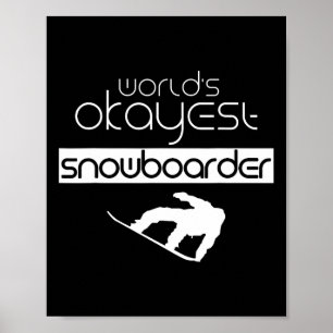 Póster Snowboard de snowboard, el mejor snowboard del mun