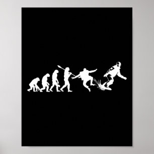 Póster Snowboard Evolution Funny Snowboarder