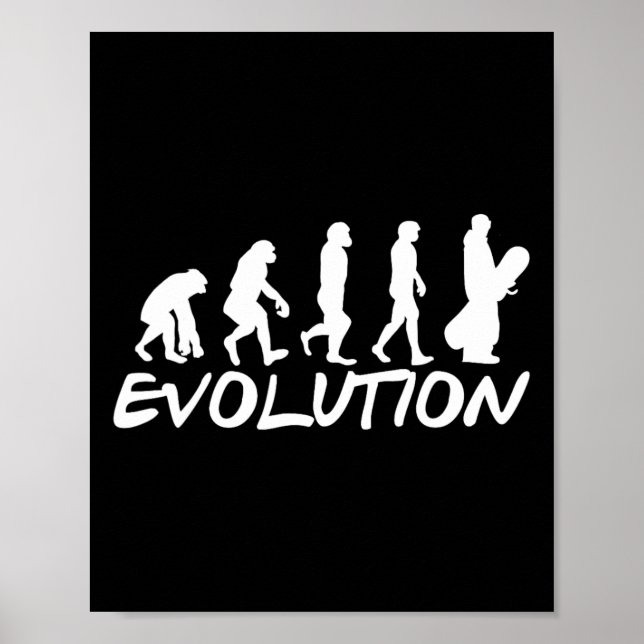 Póster Snowboard Evolution Snowboard Snowboard (Frente)