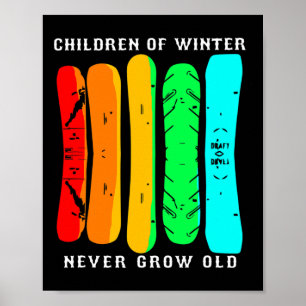 Póster Snowboard Funny Snowboard