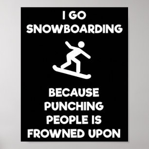 Póster Snowboard Funny - Snowboard Punch