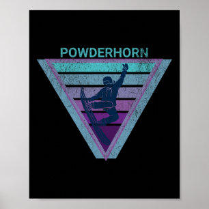 Póster Snowboard Powderhorn Ski Resort Colorado Snowbo