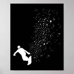 Póster Snowboard - Snowboard estilo libre invierno