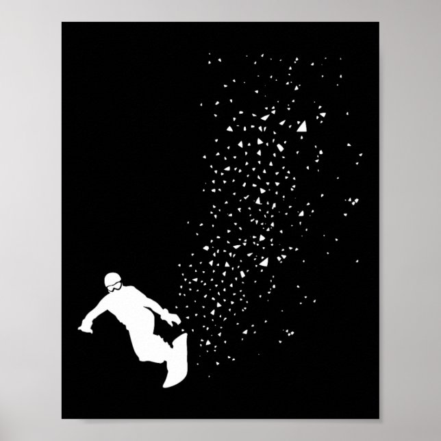 Póster Snowboard - Snowboard estilo libre invierno (Frente)